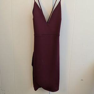 Tight maroon dress